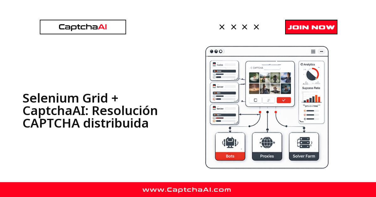 Selenium Grid + CaptchaAI: Resolución CAPTCHA distribuida