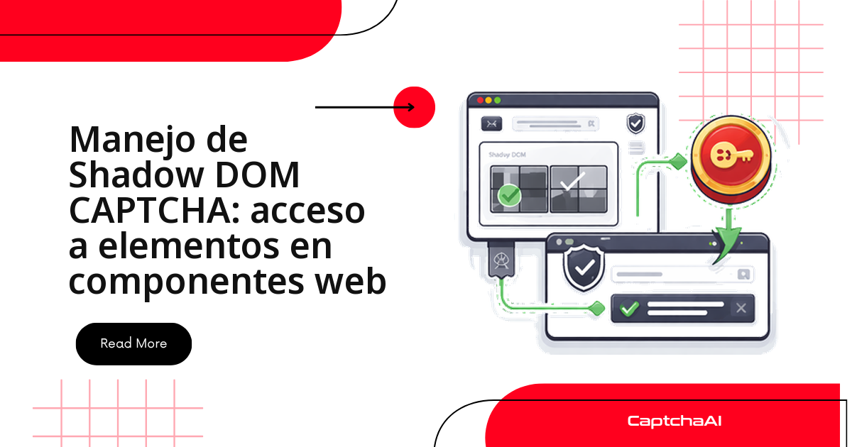 Manejo de Shadow DOM CAPTCHA: acceso a elementos en componentes web