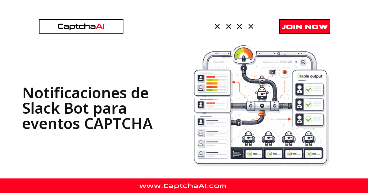 Notificaciones de Slack Bot para eventos CAPTCHA