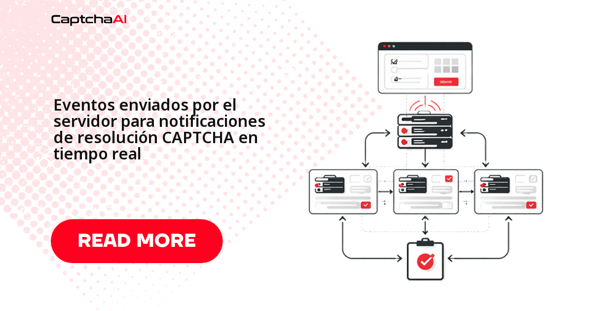 Eventos enviados por el servidor para notificaciones de resolución CAPTCHA en tiempo real