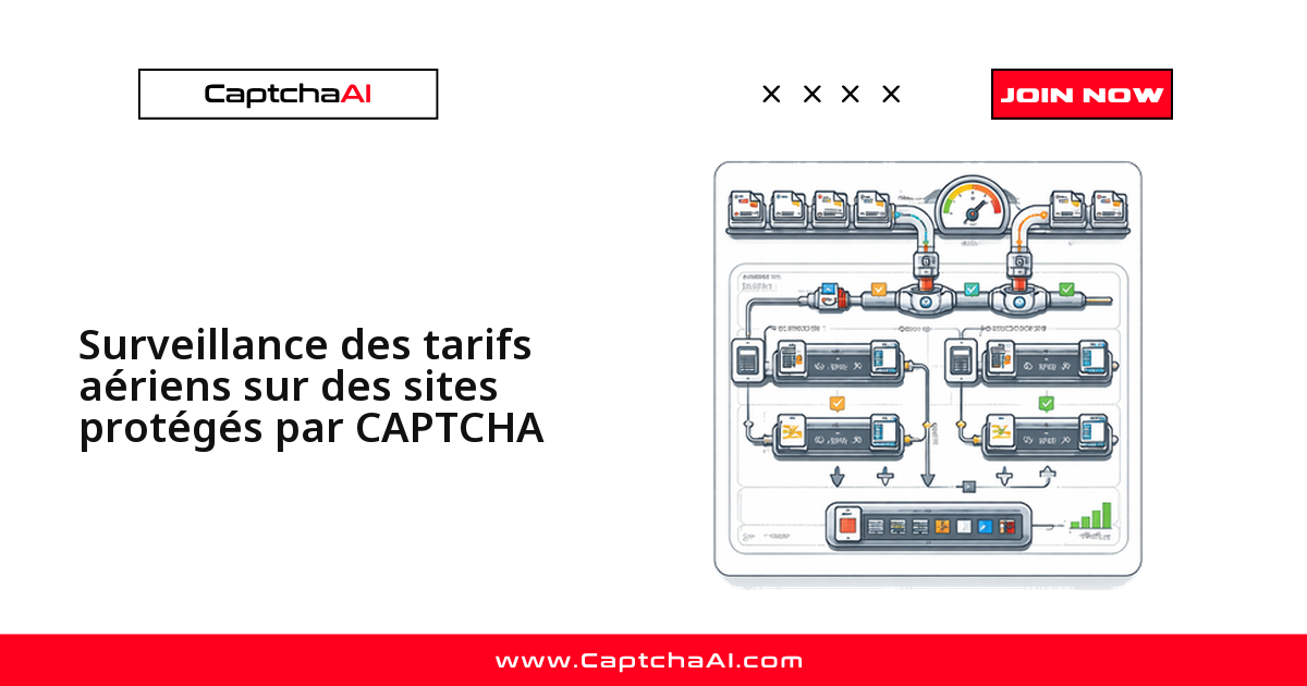 Surveillance des tarifs aériens sur des sites protégés par CAPTCHA