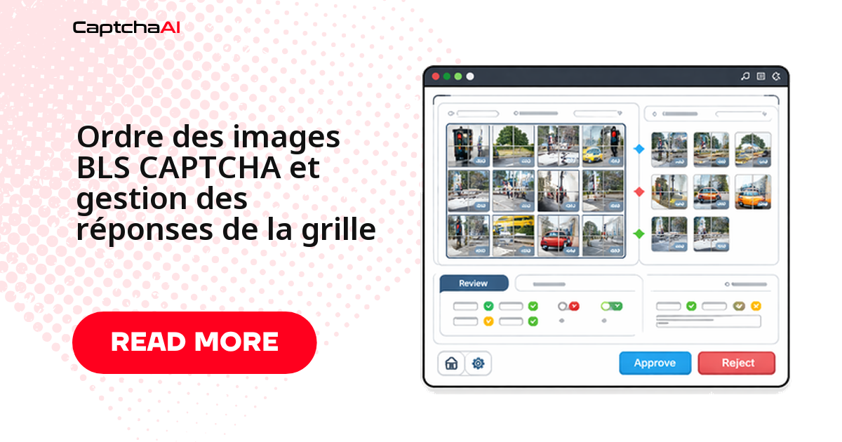 Ordre des images BLS CAPTCHA et gestion des réponses de la grille