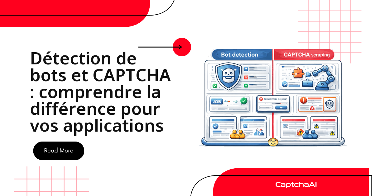 Détection de bots et CAPTCHA : comprendre la différence pour vos applications