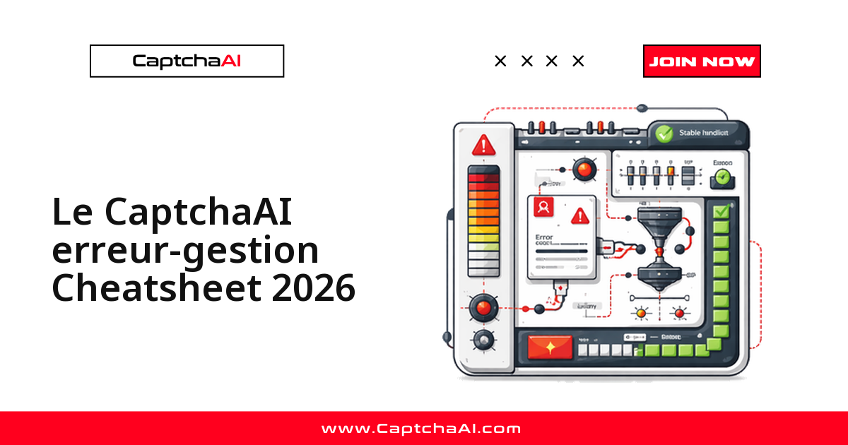 Le CaptchaAI erreur-gestion Cheatsheet 2026