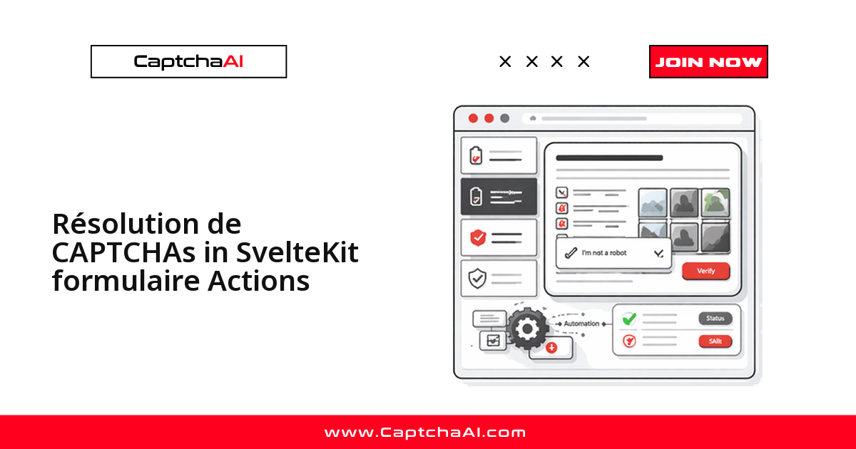 Résolution de CAPTCHAs in SvelteKit formulaire Actions