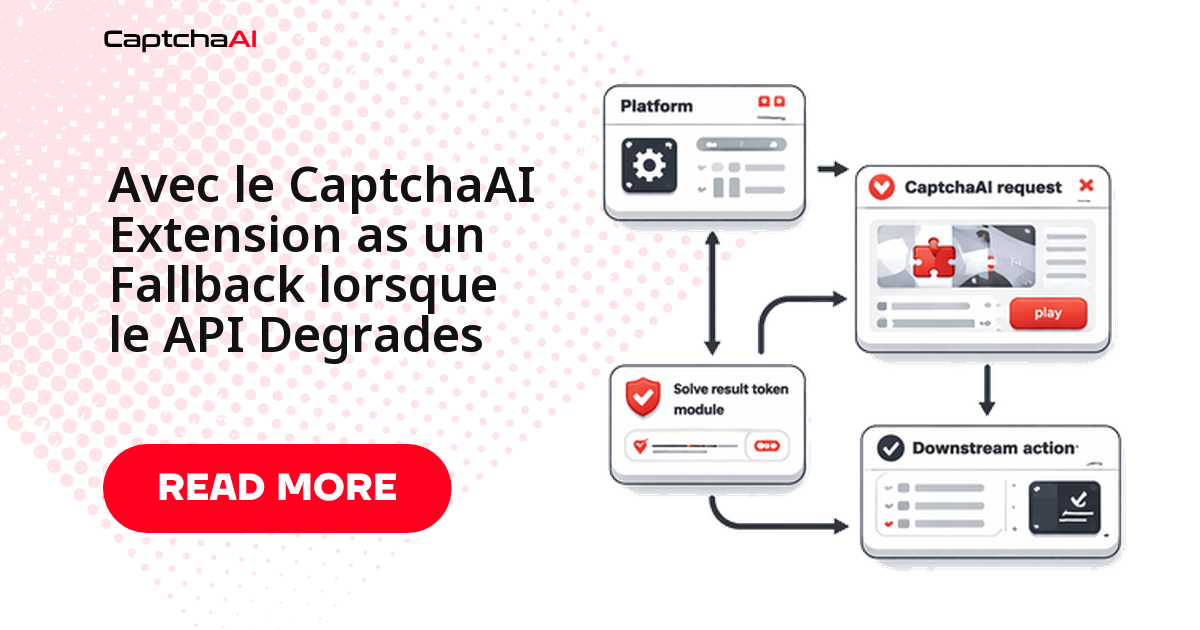 Avec le CaptchaAI Extension as un Fallback lorsque le API Degrades
