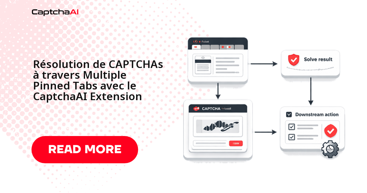 Résolution de CAPTCHAs à travers Multiple Pinned Tabs avec le CaptchaAI Extension