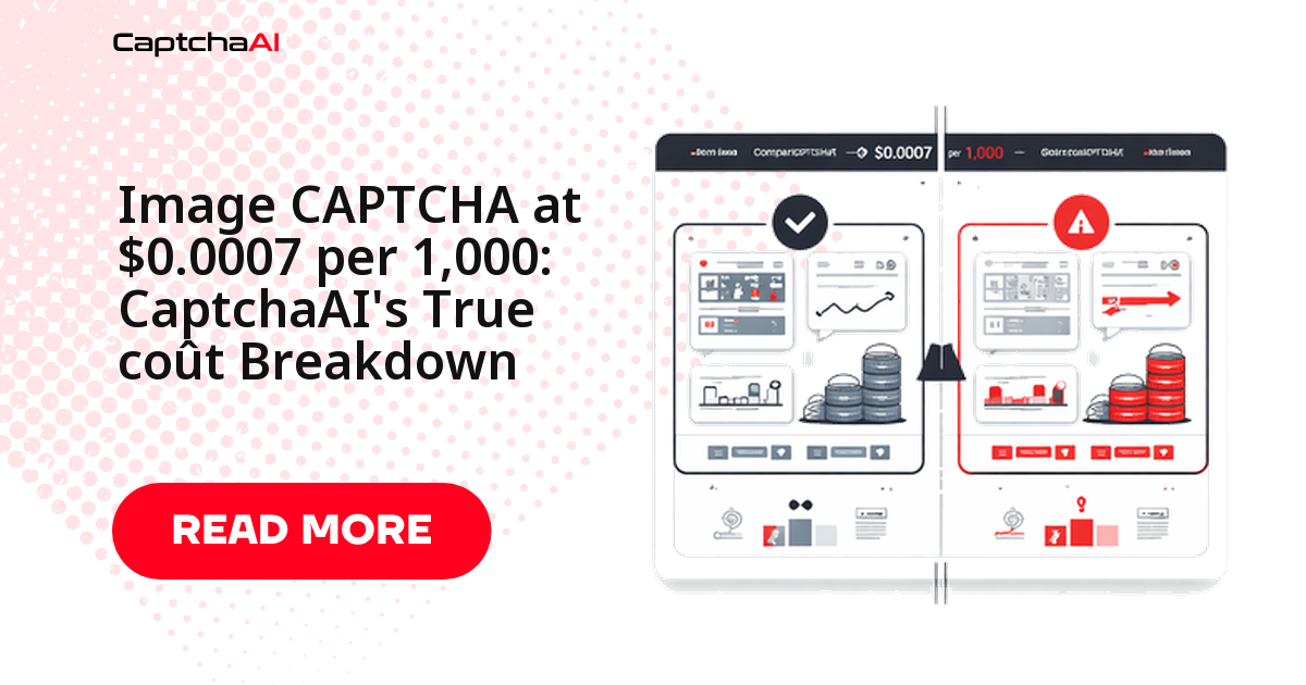 Image CAPTCHA at $0.0007 per 1,000: CaptchaAI's True coût Breakdown