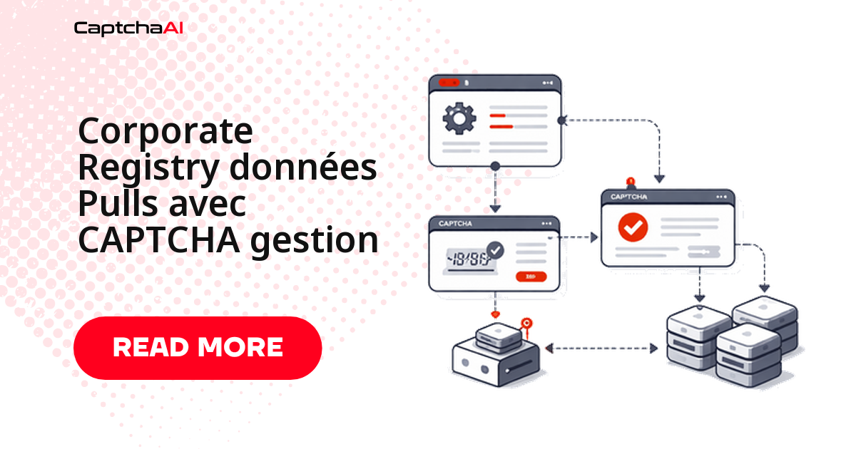 Corporate Registry données Pulls avec CAPTCHA gestion