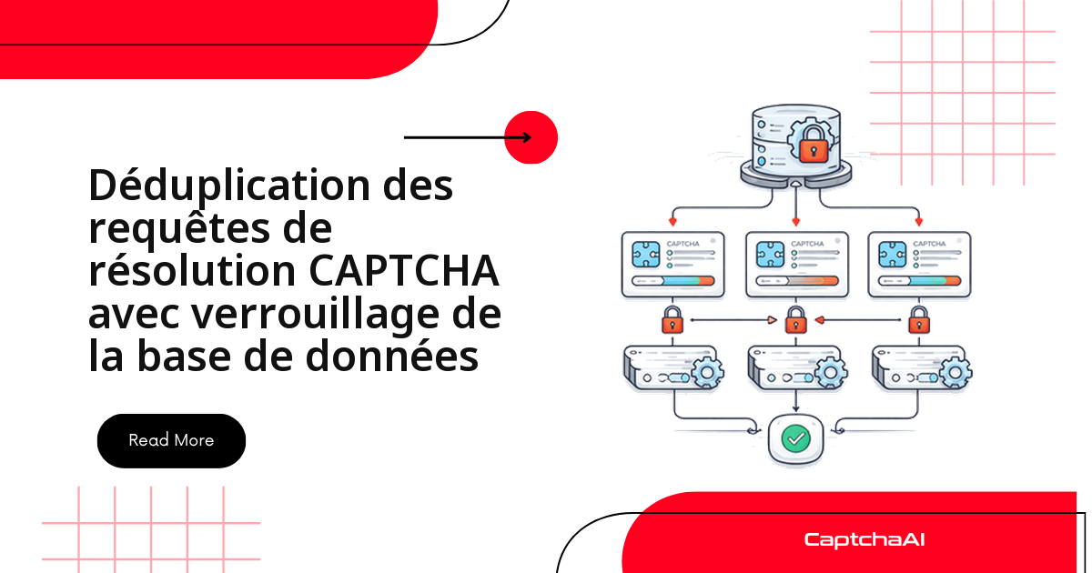 Déduplication des requêtes de résolution CAPTCHA avec verrouillage de la base de données