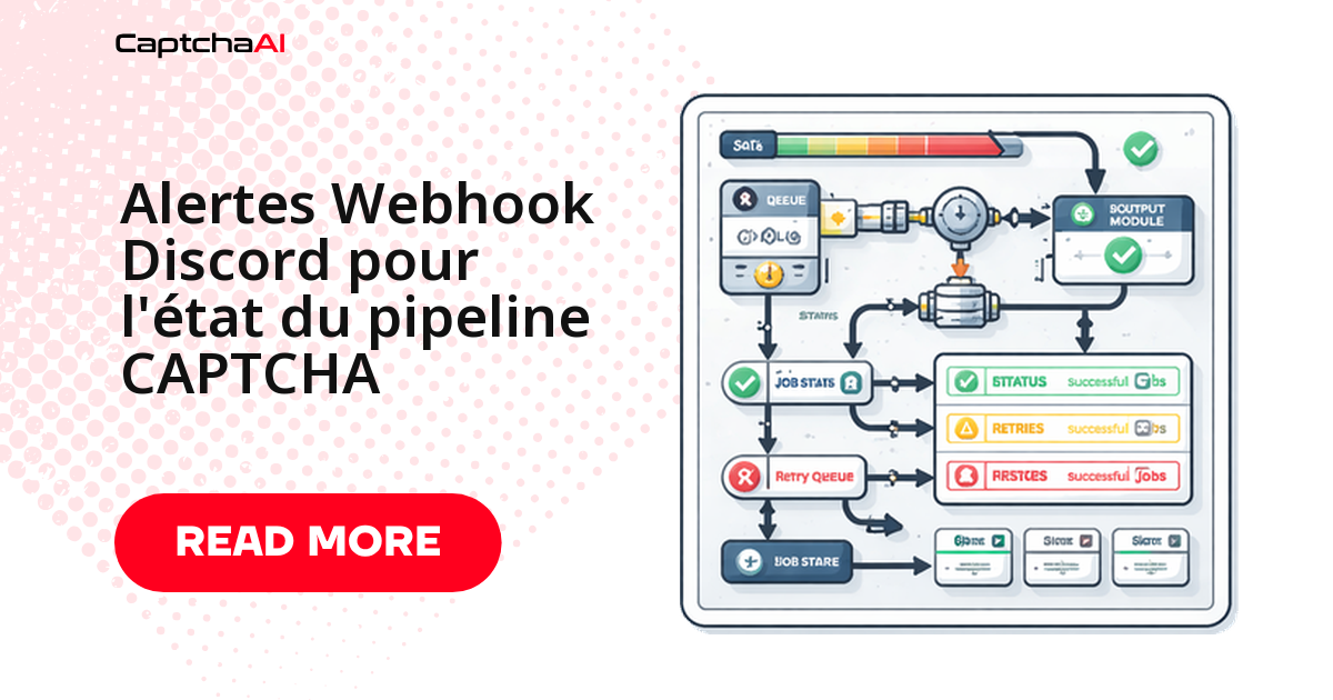 Alertes Webhook Discord pour l'état du pipeline CAPTCHA
