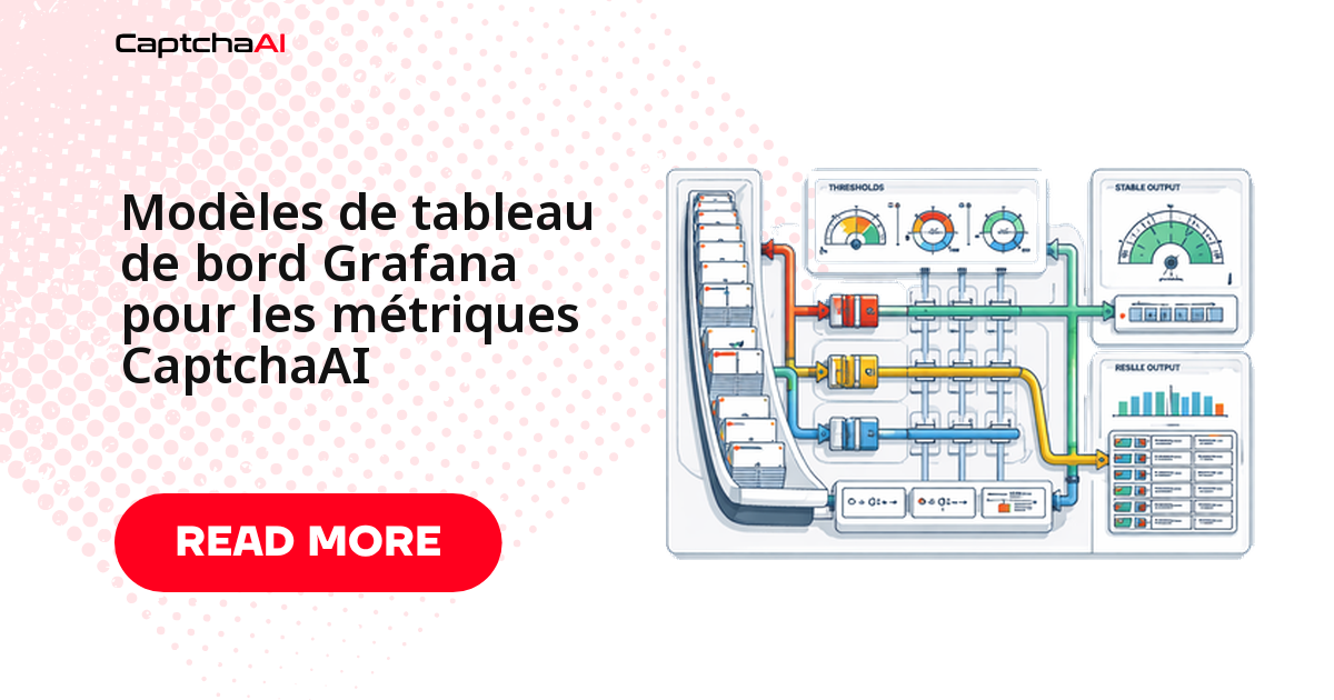 Modèles de tableau de bord Grafana pour les métriques CaptchaAI