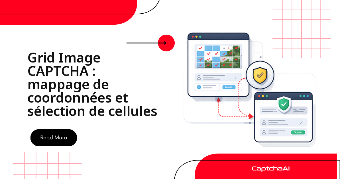 Grid Image CAPTCHA : mappage de coordonnées et sélection de cellules