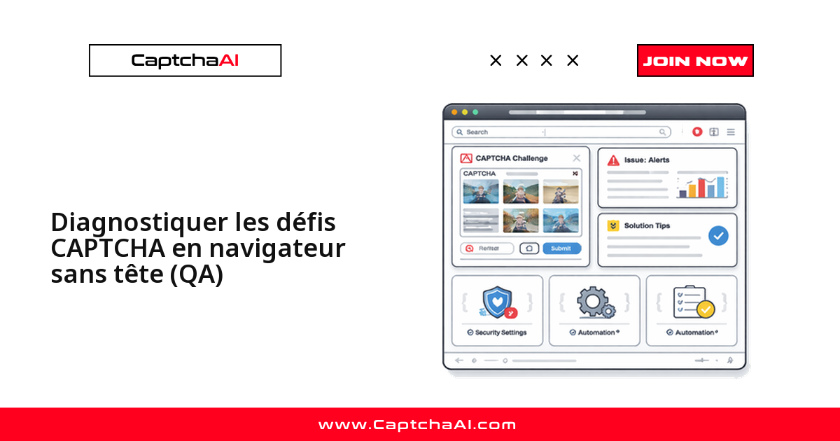 Diagnostiquer les défis CAPTCHA en navigateur sans tête (QA)