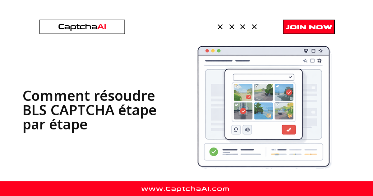Comment résoudre BLS CAPTCHA étape par étape