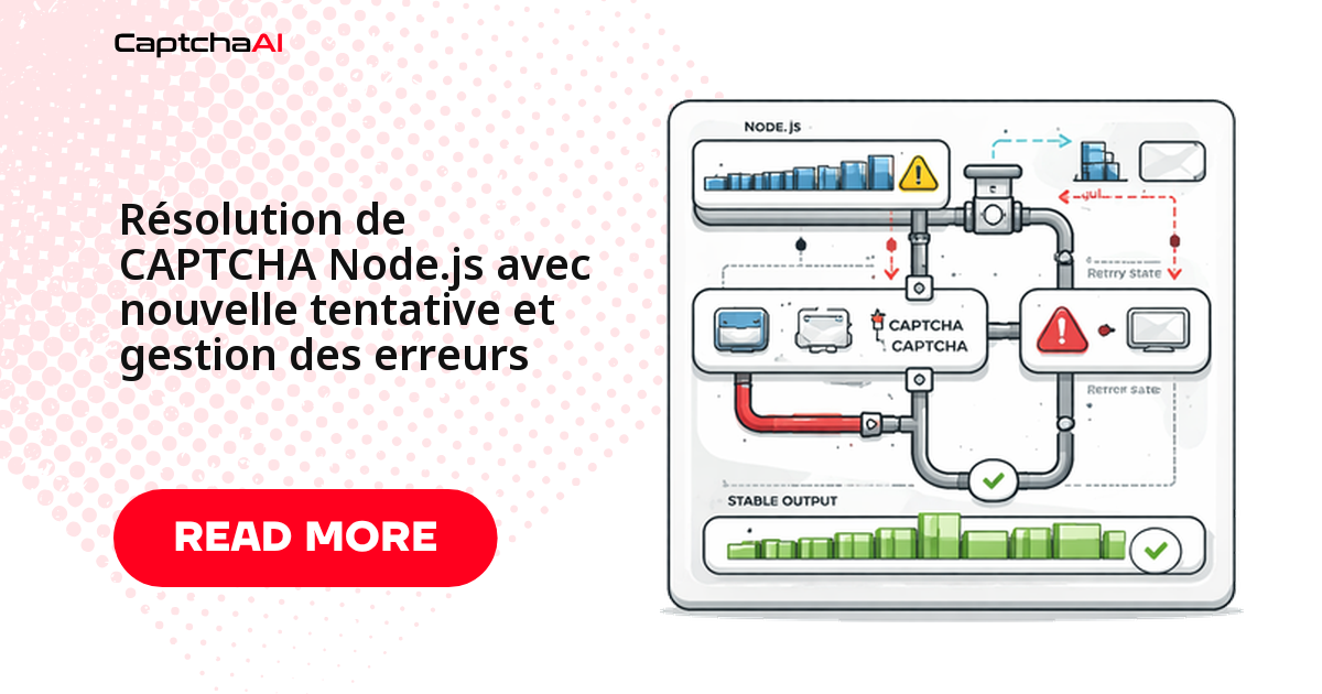 Résolution de CAPTCHA Node.js avec nouvelle tentative et gestion des erreurs