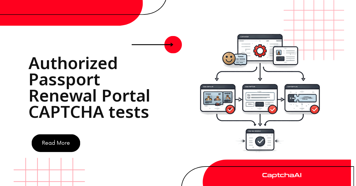 Authorized Passport Renewal Portal CAPTCHA tests
