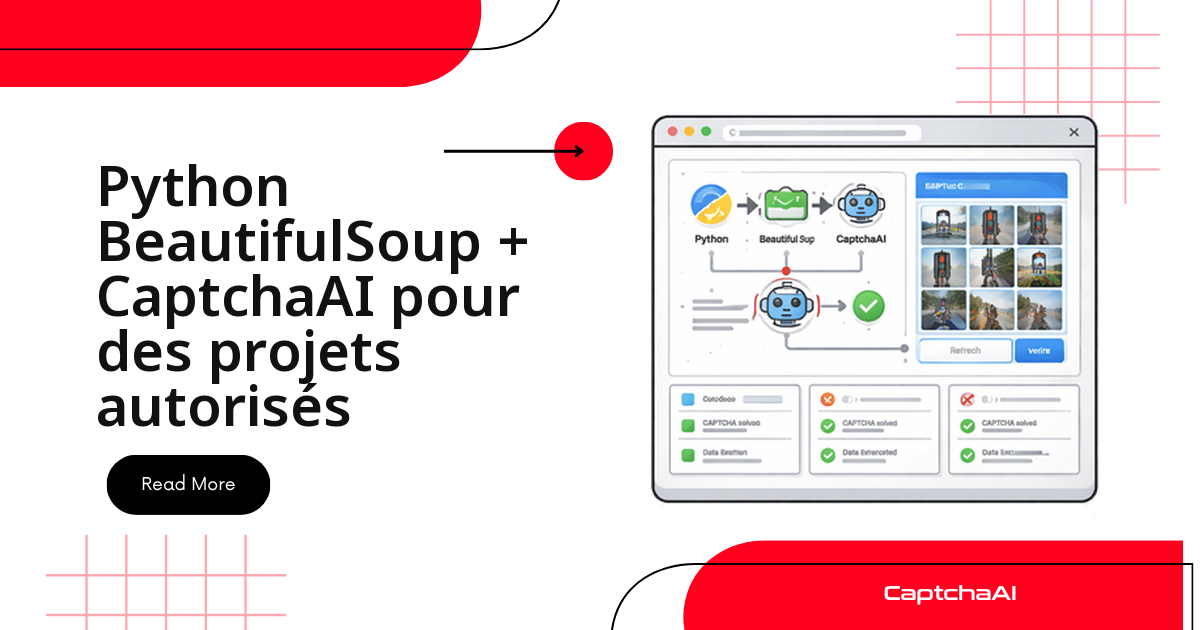 Python BeautifulSoup + CaptchaAI pour des projets autorisés