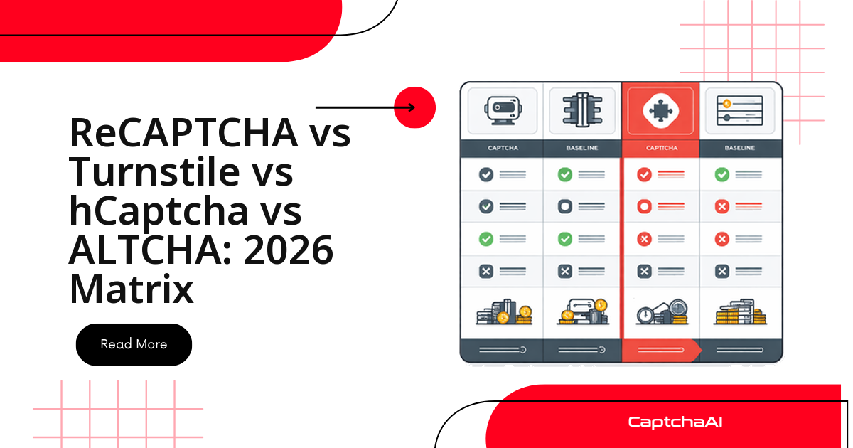ReCAPTCHA vs Turnstile vs hCaptcha vs ALTCHA: 2026 Matrix