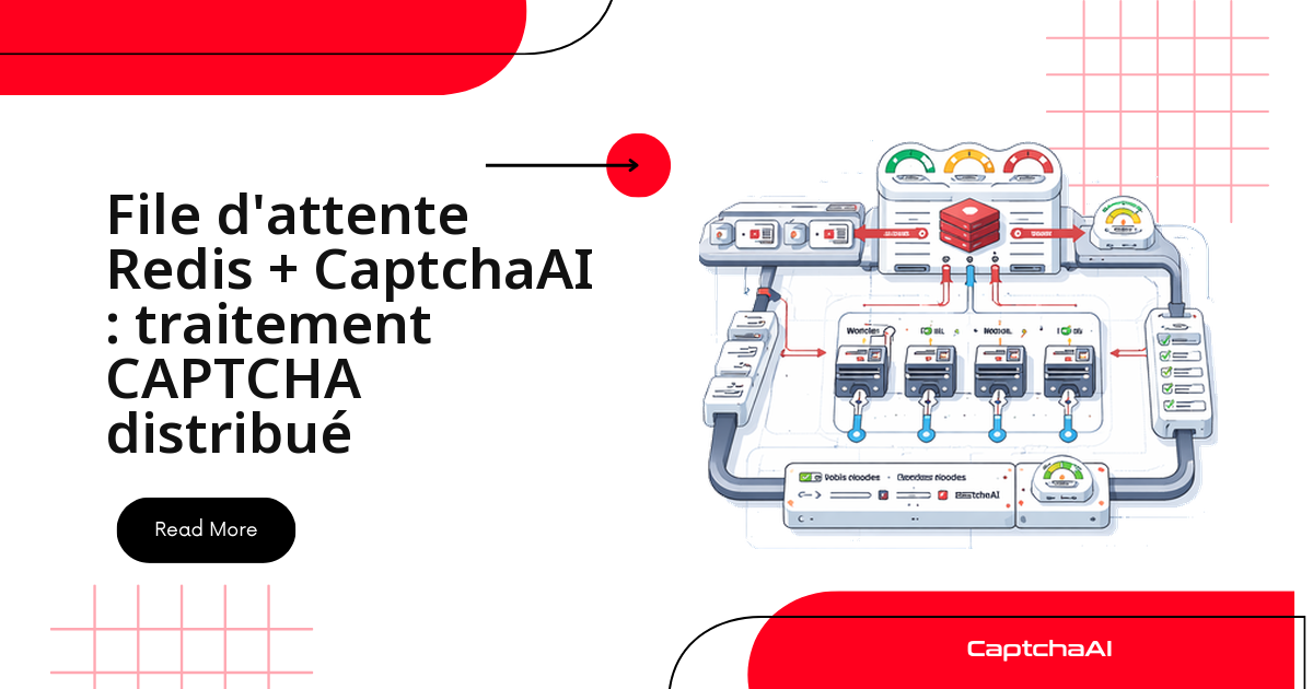 File d'attente Redis + CaptchaAI : traitement CAPTCHA distribué