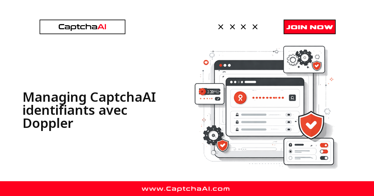 Managing CaptchaAI identifiants avec Doppler