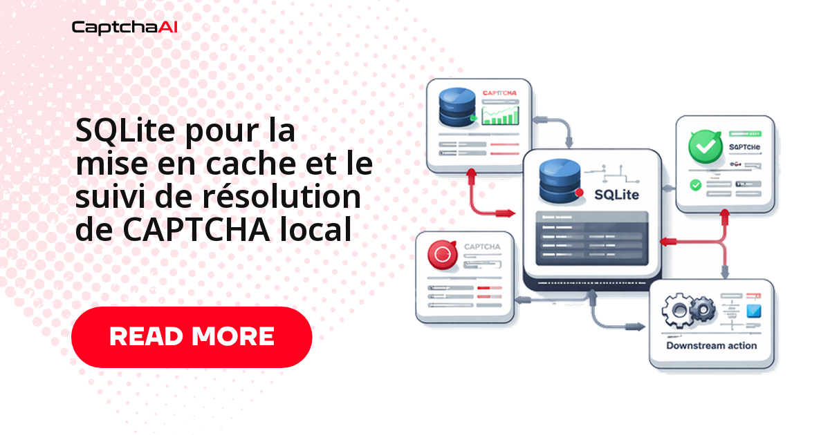 SQLite pour la mise en cache et le suivi de résolution de CAPTCHA local