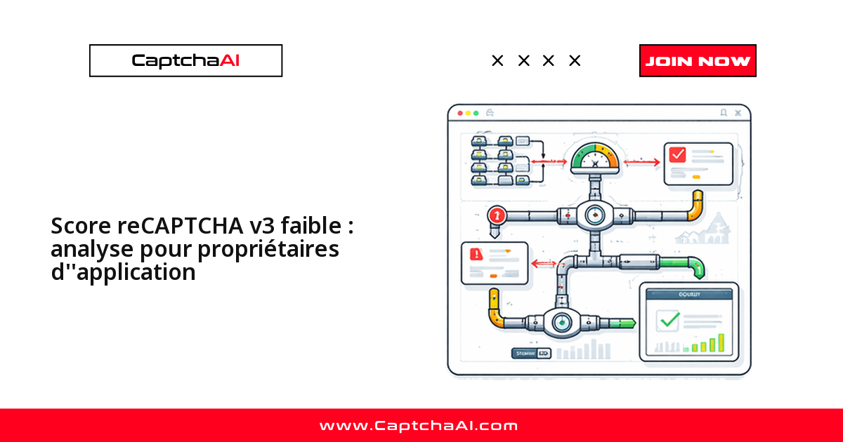 Score reCAPTCHA v3 faible : analyse pour propriétaires d'application