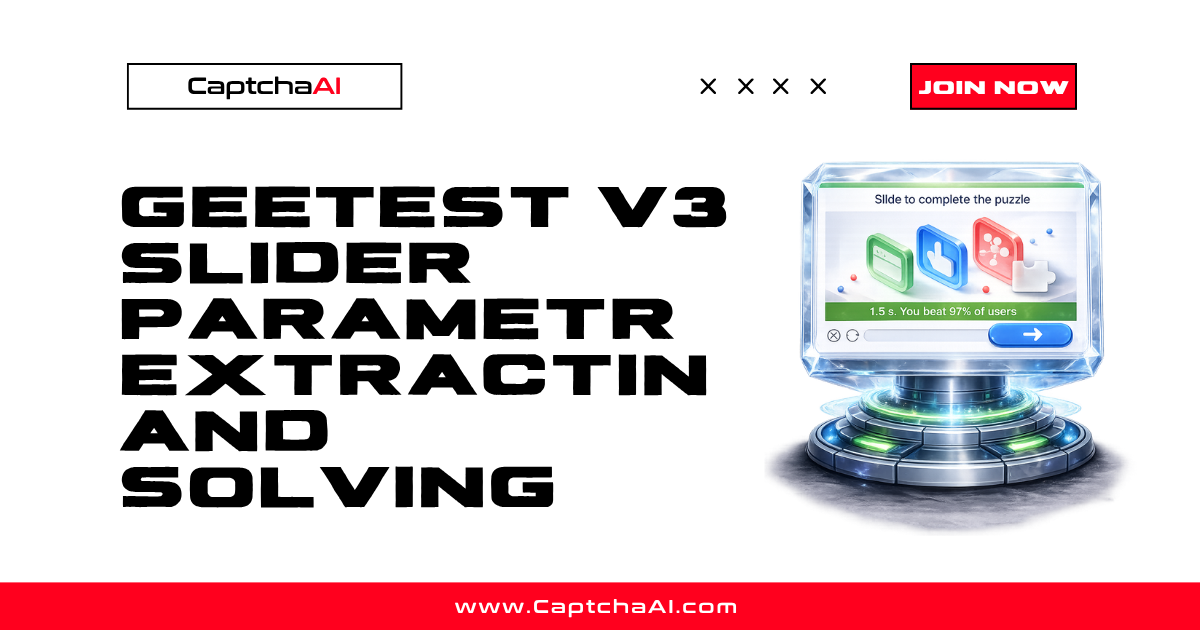 GeeTest v3 Slider Parameter Extraction and Solving