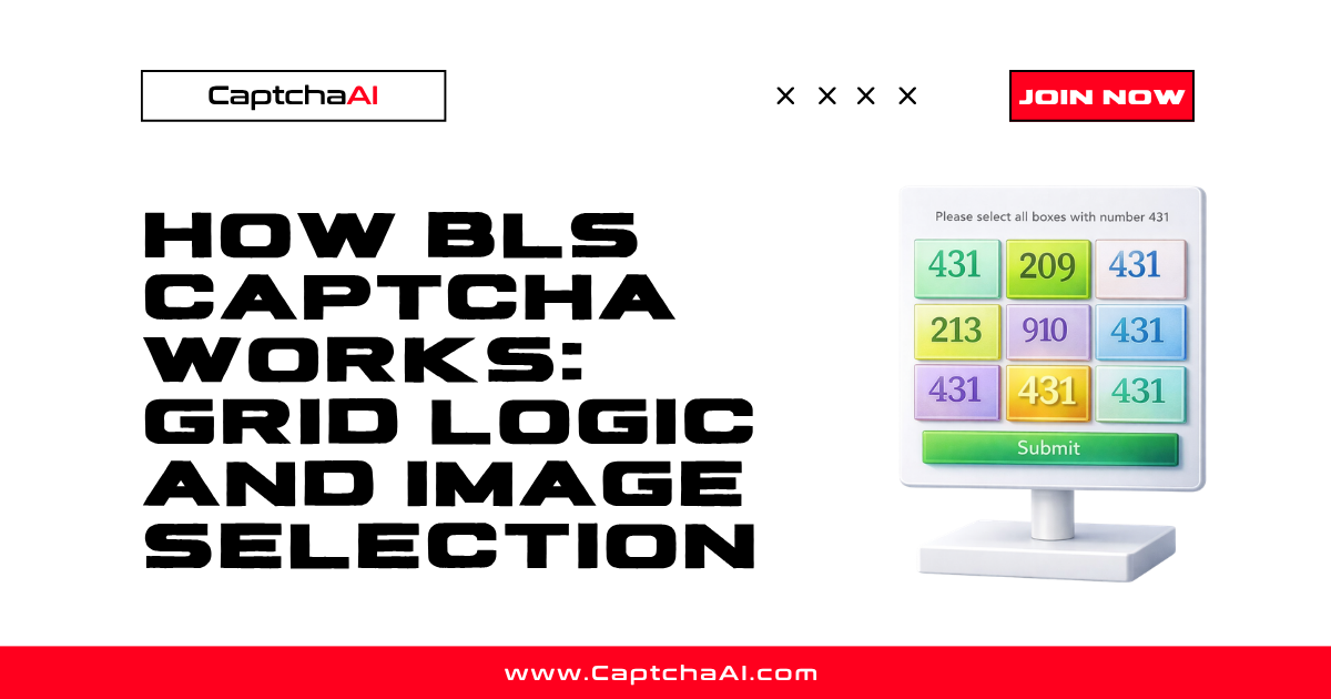 How BLS CAPTCHA Works: Grid Logic and Image Selection