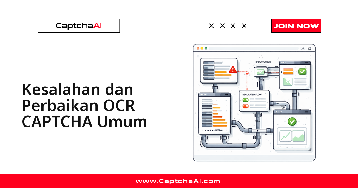 Kesalahan dan Perbaikan Umum OCR CAPTCHA