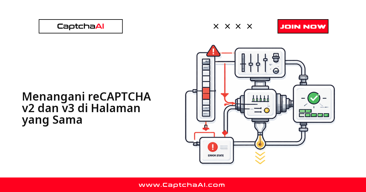 Menangani reCAPTCHA v2 dan v3 di Halaman yang Sama