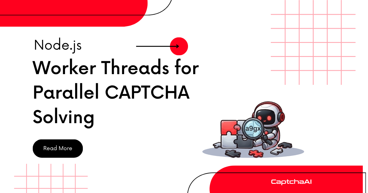 Node.js Worker Threads for Parallel CAPTCHA Solving