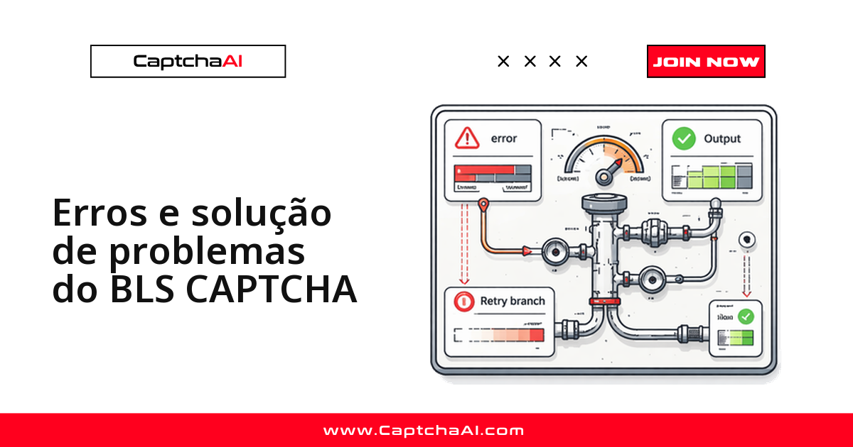 Erros e solução de problemas do BLS CAPTCHA