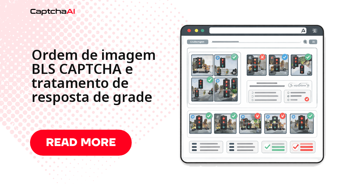 Ordem de imagem BLS CAPTCHA e tratamento de resposta de grade