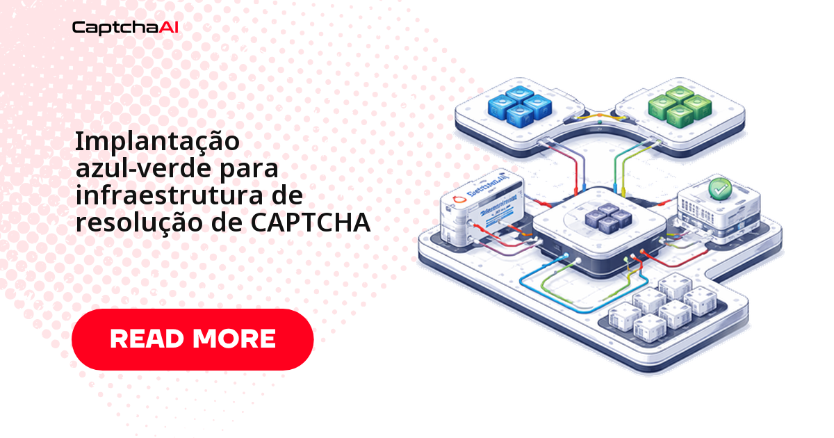 Implantação azul-verde para infraestrutura de resolução de CAPTCHA