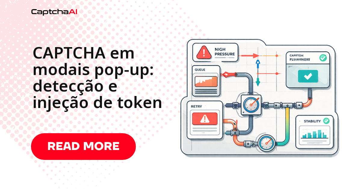 CAPTCHA em modais pop-up: detecção e envio controlado ao endpoint QA