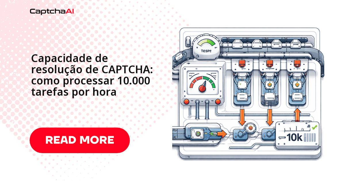 Capacidade de resolução de CAPTCHA: como processar 10.000 tarefas por hora