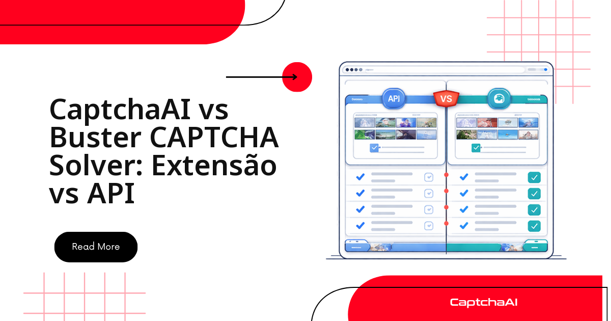 CaptchaAI vs Buster CAPTCHA Solver: Extensão vs API