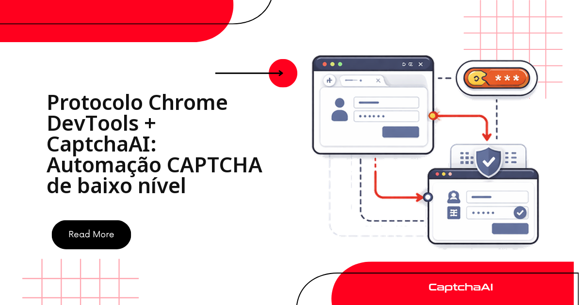 Chrome DevTools Protocol + CaptchaAI para diagnóstico de CAPTCHA em ambientes de teste