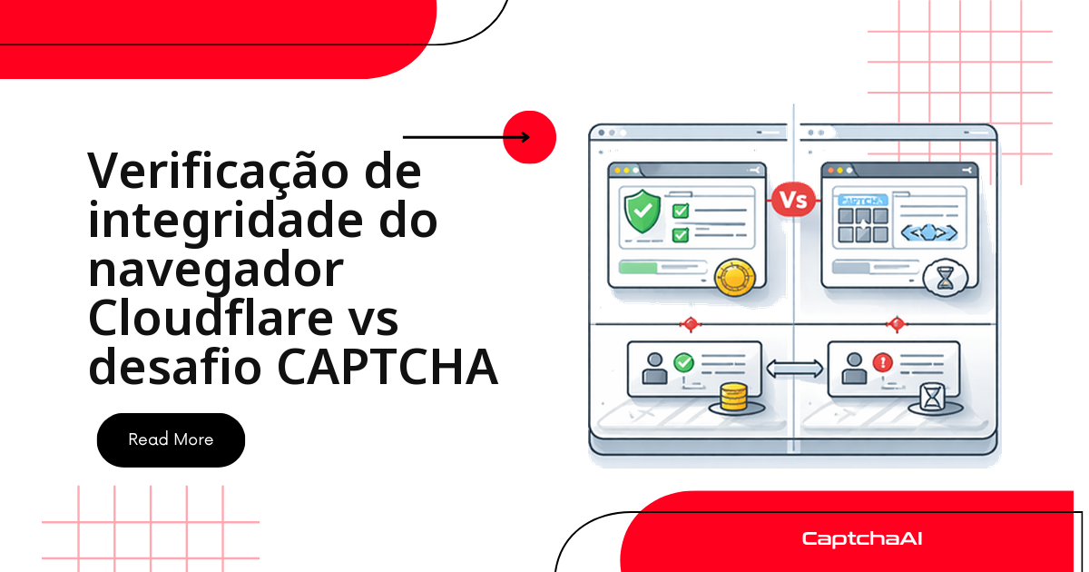 Verificação de integridade do navegador Cloudflare vs desafio CAPTCHA
