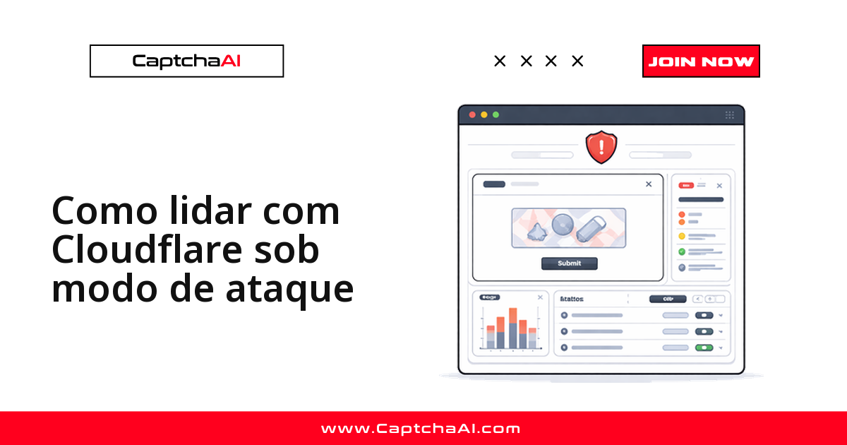 Como lidar com Cloudflare sob modo de ataque