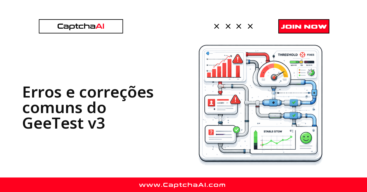 Erros e correções comuns do GeeTest v3