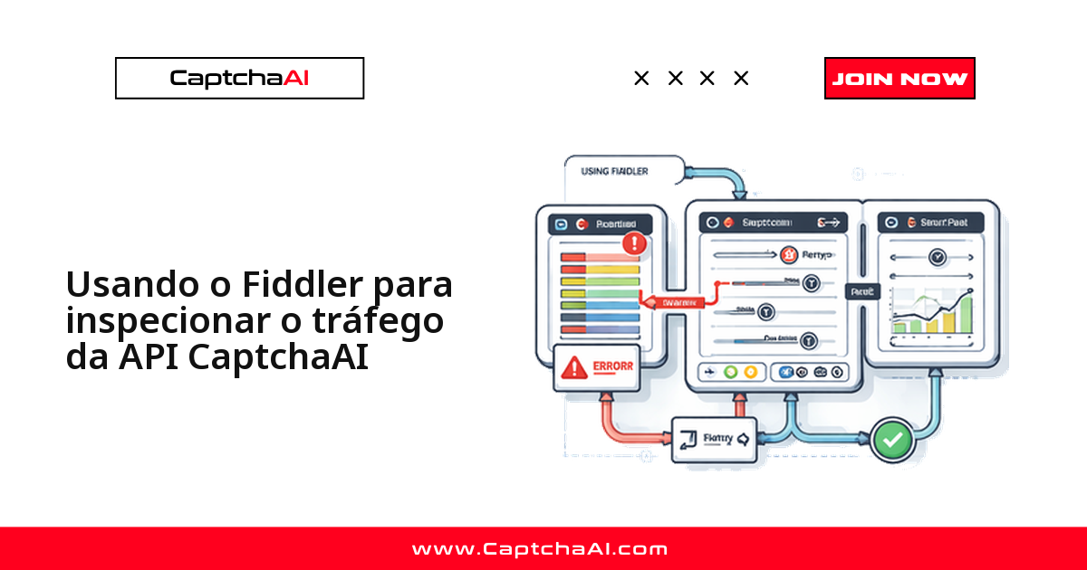 Usando o Fiddler para inspecionar o tráfego da API CaptchaAI