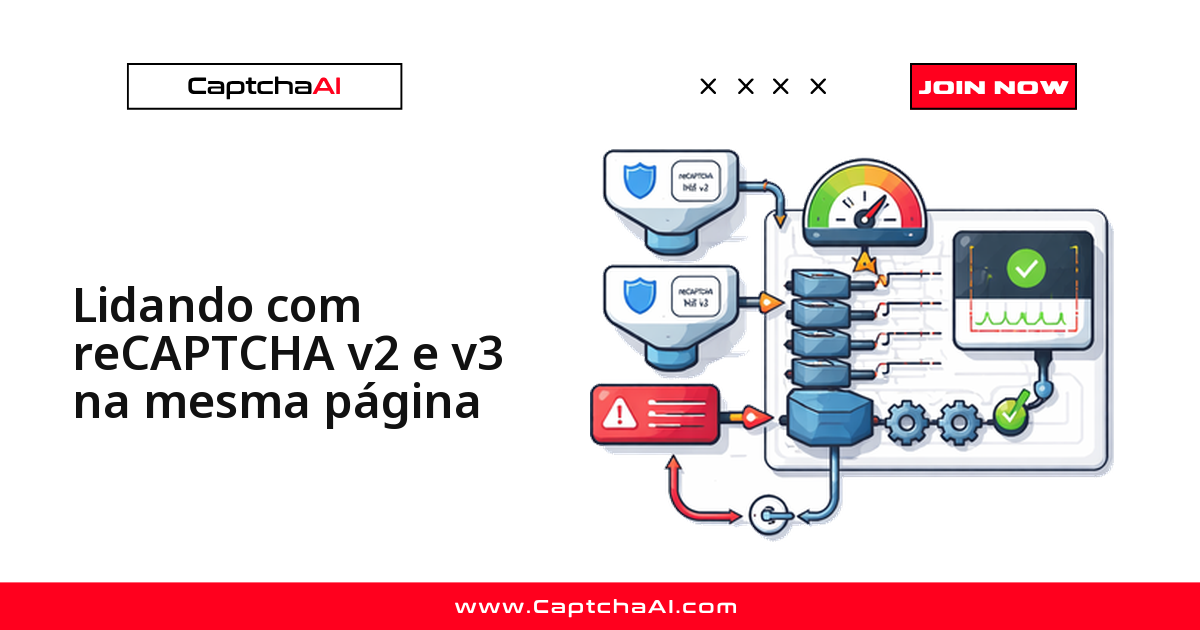 Lidando com reCAPTCHA v2 e v3 na mesma página
