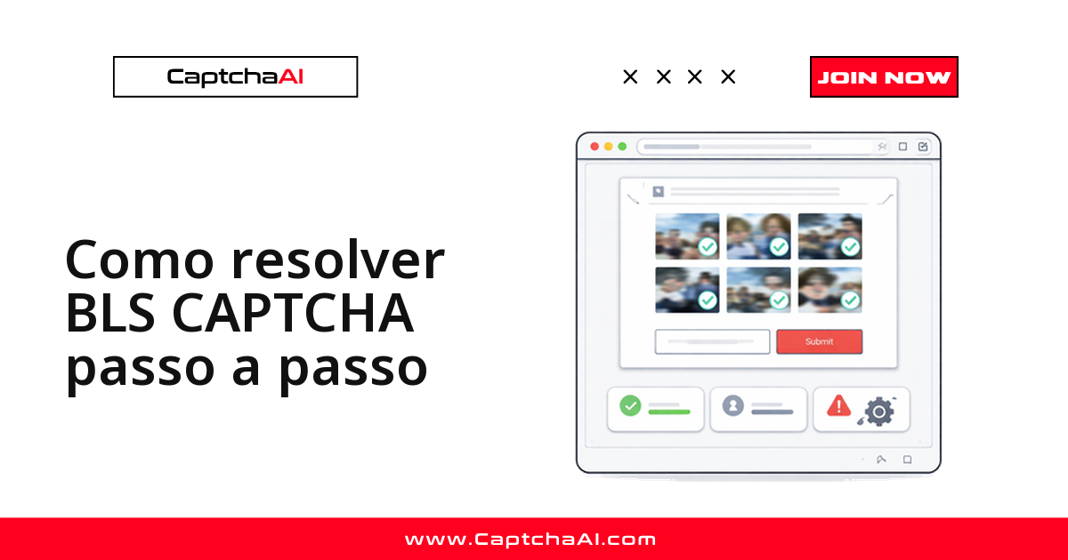 Como resolver BLS CAPTCHA passo a passo