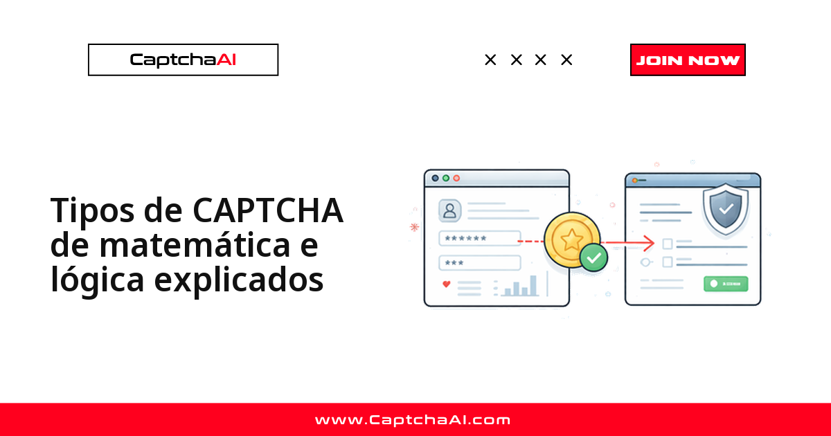 Tipos de CAPTCHA de matemática e lógica explicados