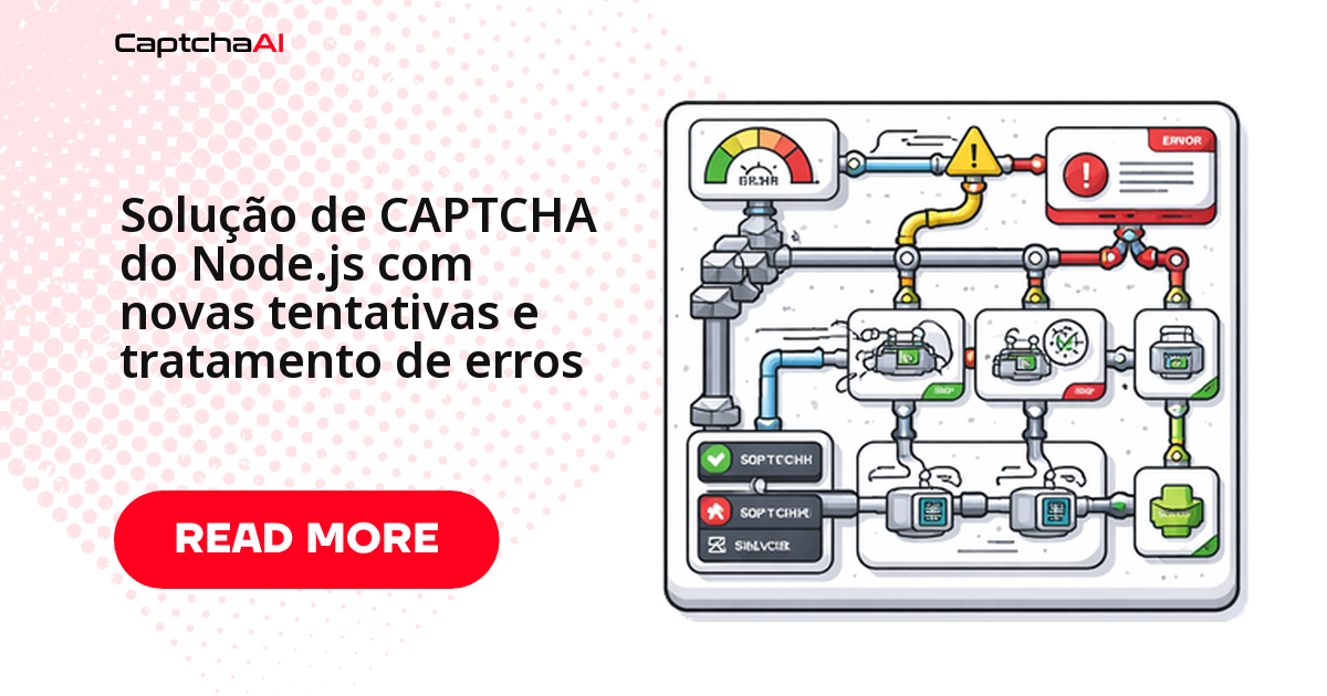 Solução de CAPTCHA do Node.js com novas tentativas e tratamento de erros