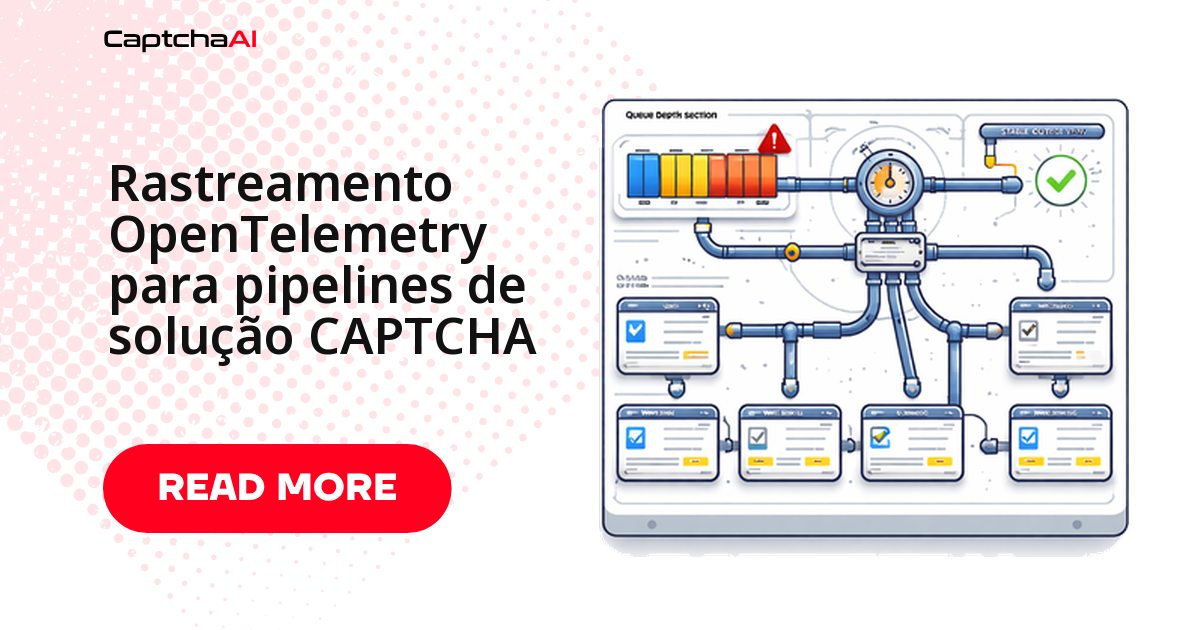 Rastreamento OpenTelemetry para pipelines de solução CAPTCHA