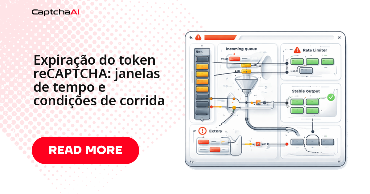 Expiração do token reCAPTCHA: janelas de tempo e condições de corrida