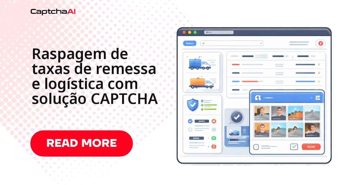 QA de CAPTCHA para cotações logísticas internas
